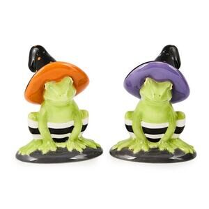 MacKenzie-Childs Halloween Fergal Salt & Pepper Set New